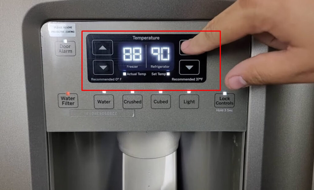 How to Reset Ge Refrigerator Display Panel