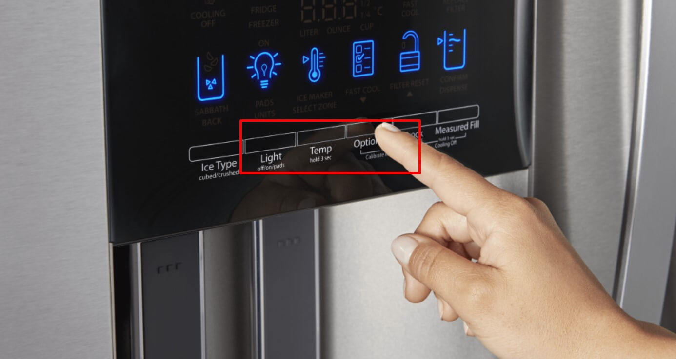 Where Is The Water Filter Reset Button On Whirlpool Refrigerator