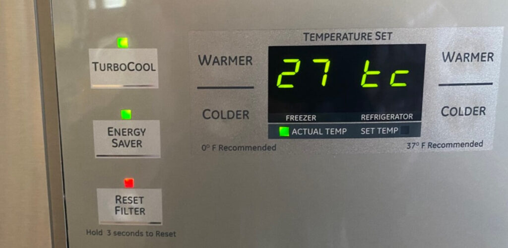 Ge Refrigerator Temperature Display Not Working
