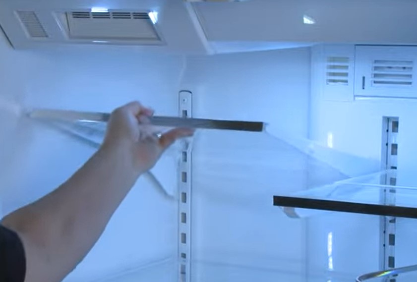 Steps of How to Remove Glass shelf from Kitchenaid Refrigerator