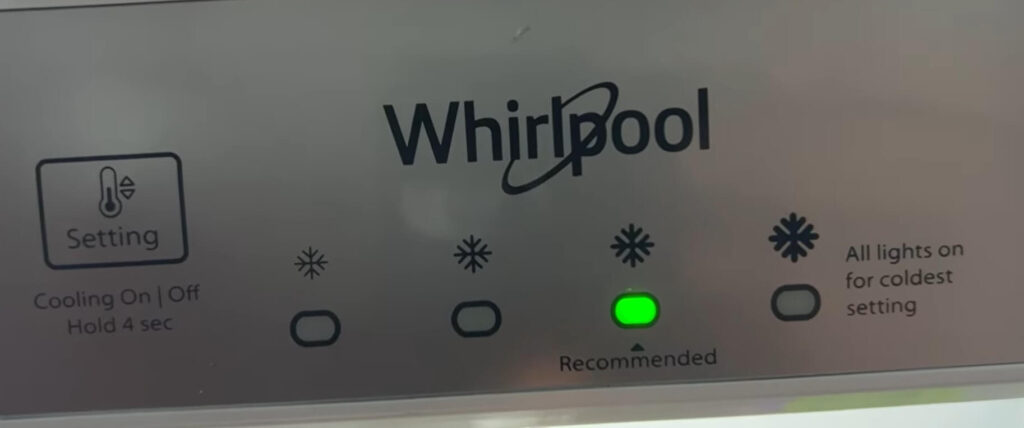 Whirlpool 6Th Sense Fridge Freezer Temperature Settings