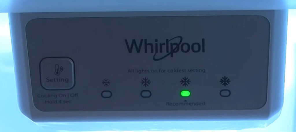 Whirlpool Fridge Temperature Control Bars