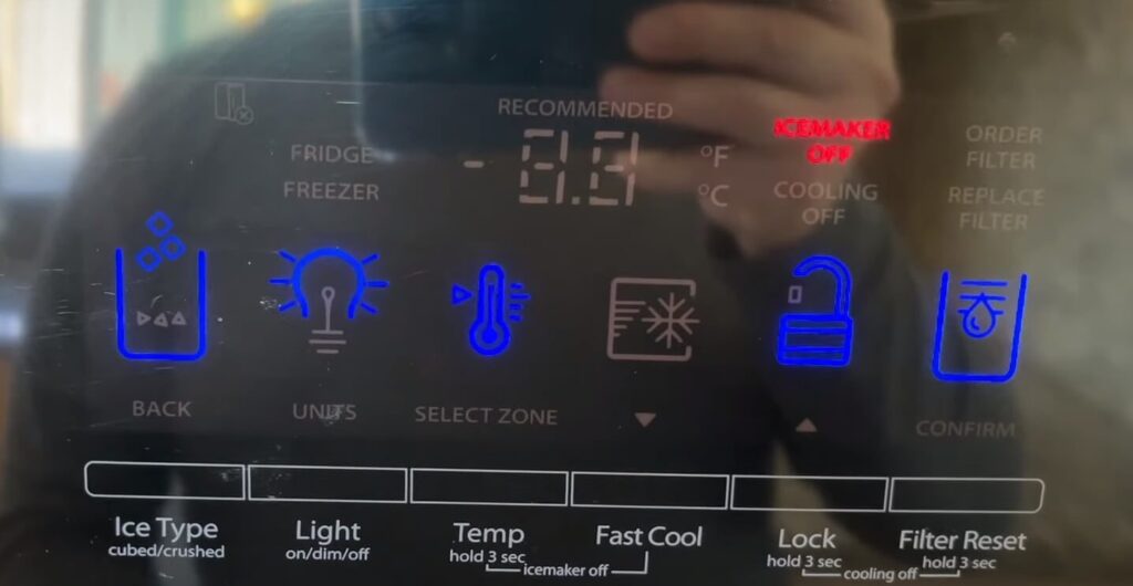 Whirlpool Refrigerator Cooling off Light