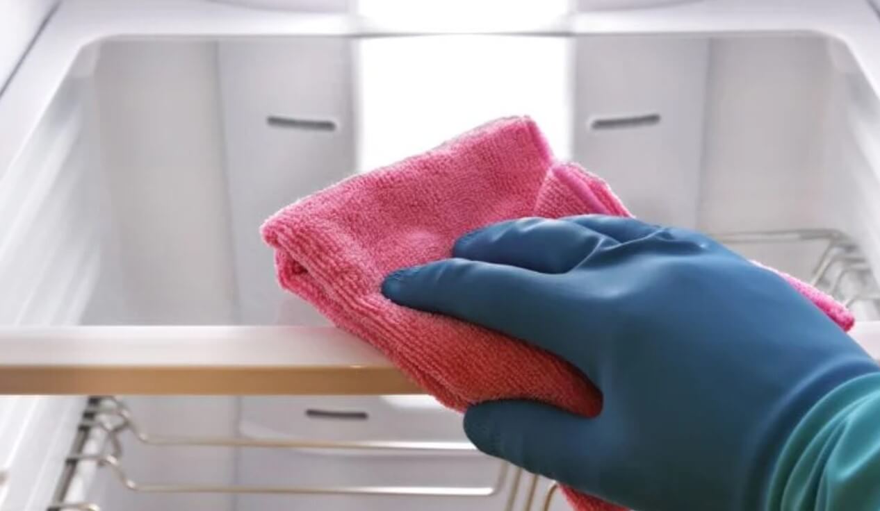 Squeaky Clean How To Clean Under Glass In GE Fridge?