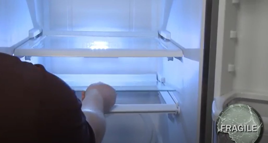 How To Remove Glass From Whirlpool Refrigerator Shelf?