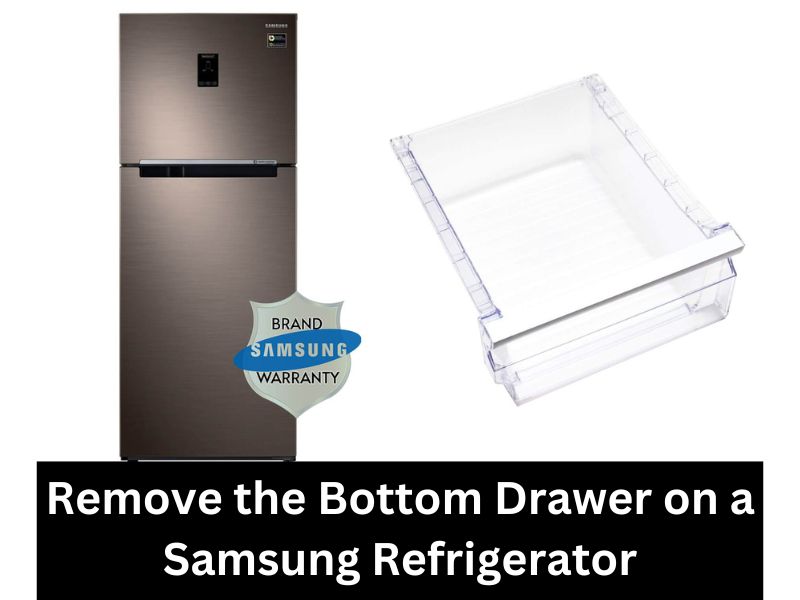 Samsung French Door Refrigerator Bottom Shelf Removal Guide