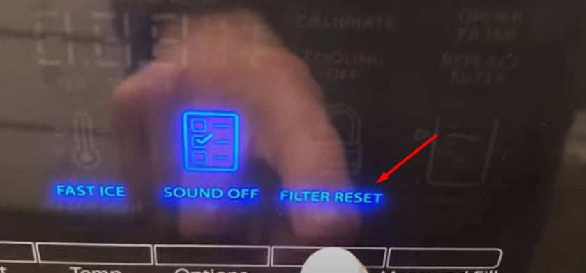 The function of filter reset button of whirlpool refrigerator