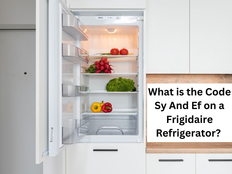 What is the Code Sy And Ef on a Frigidaire Refrigerator? 