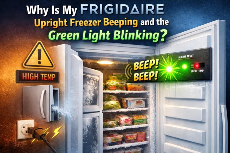Why Is My Frigidaire Upright Freezer Beeping and Green Light Blinking