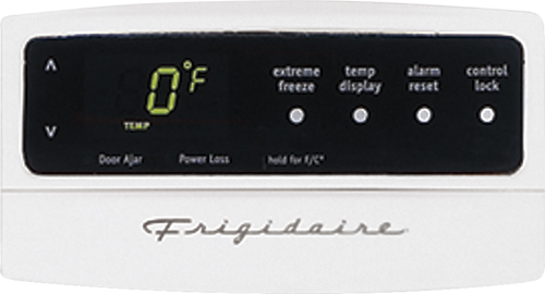 Frigidaire Stand Up Freezer Temperature Control Panel