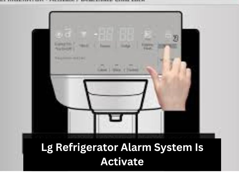 Lg Refrigerator Alarm System Is Activate
