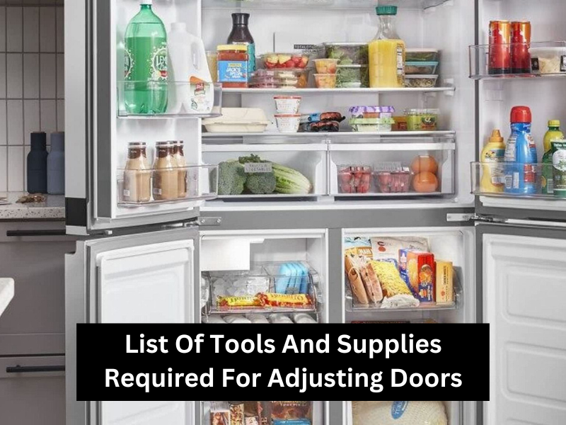 List Of Tools And Supplies Required For Adjusting Doors