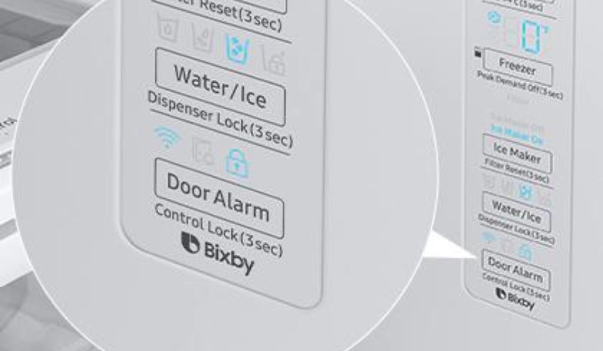 Where Is The Door Alarm Button On A Samsung Refrigerator?