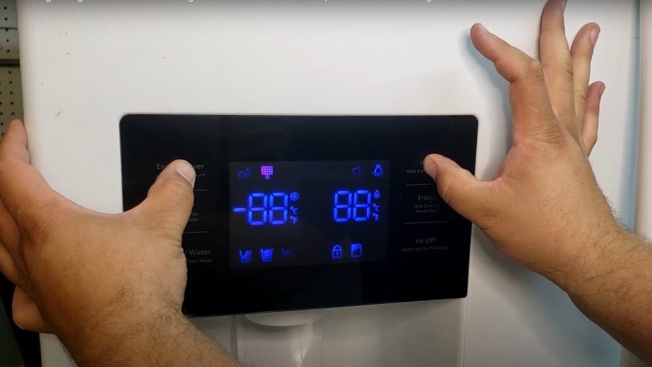 samsung fridge control panel not working