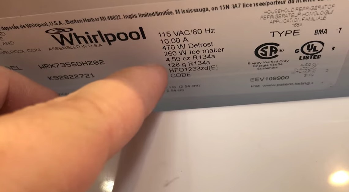 Whirlpool French Door Refrigerator Temperature Settings