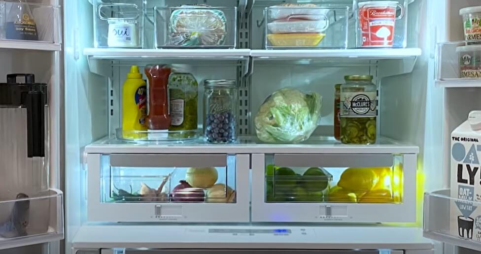 How to Organize LG Refrigerator - bottom shelf