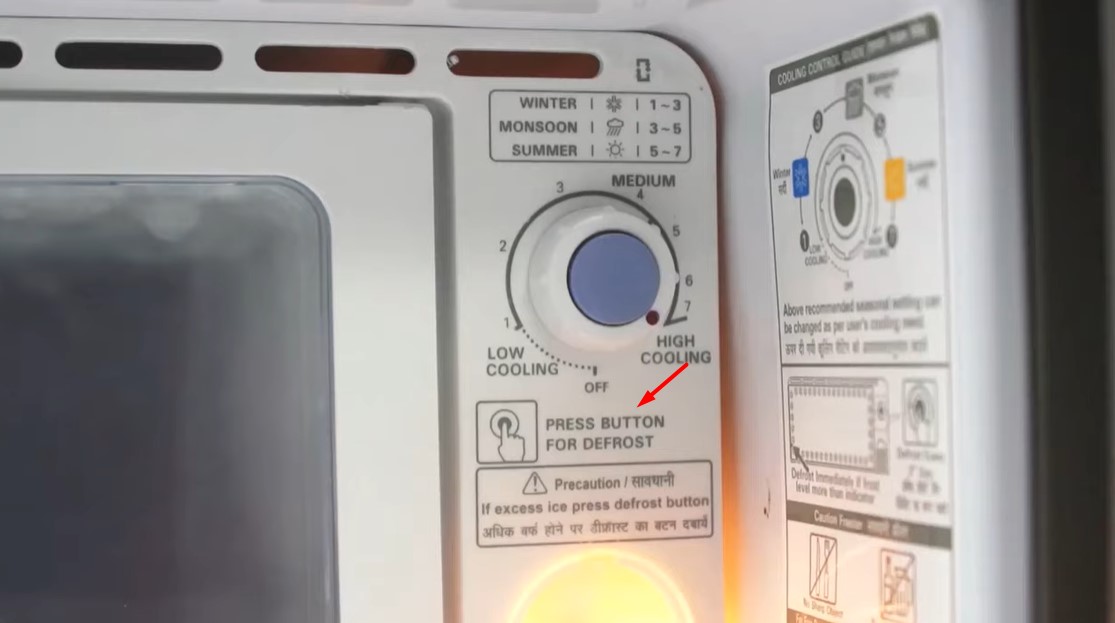 How To Release Defrost Button In Lg Refrigerator