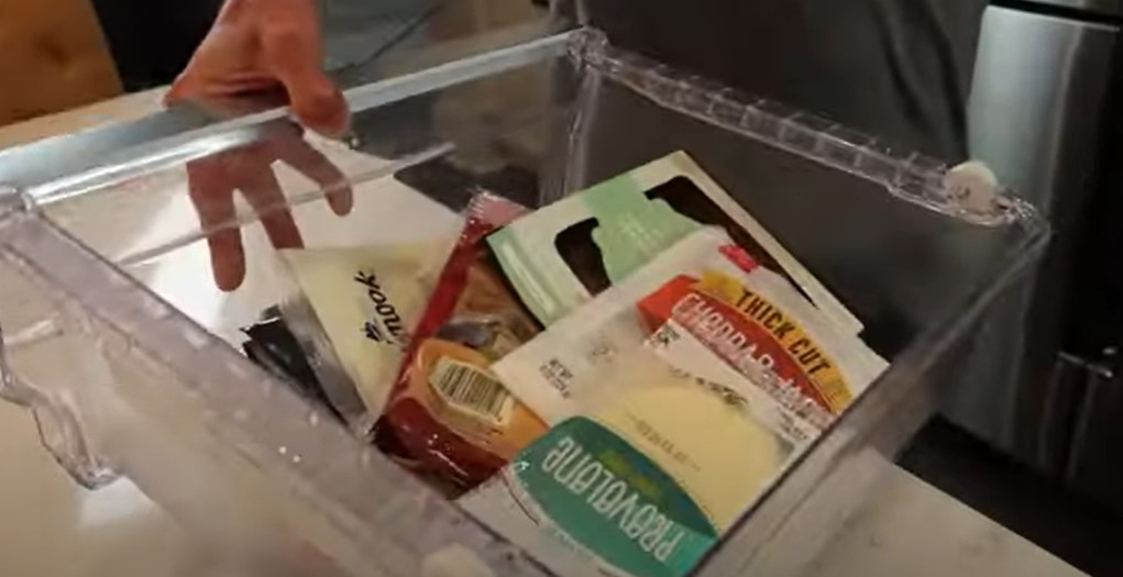 Preparing For Removal of Samsung fridge front drawer