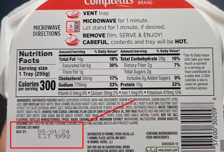 How to Read Hormel Compleats Expiration Date