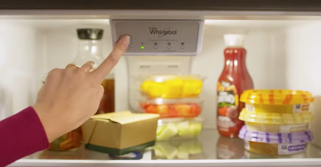 whirlpool refrigerator temperature control