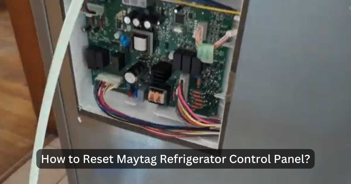 How do I reset my Maytag control panel