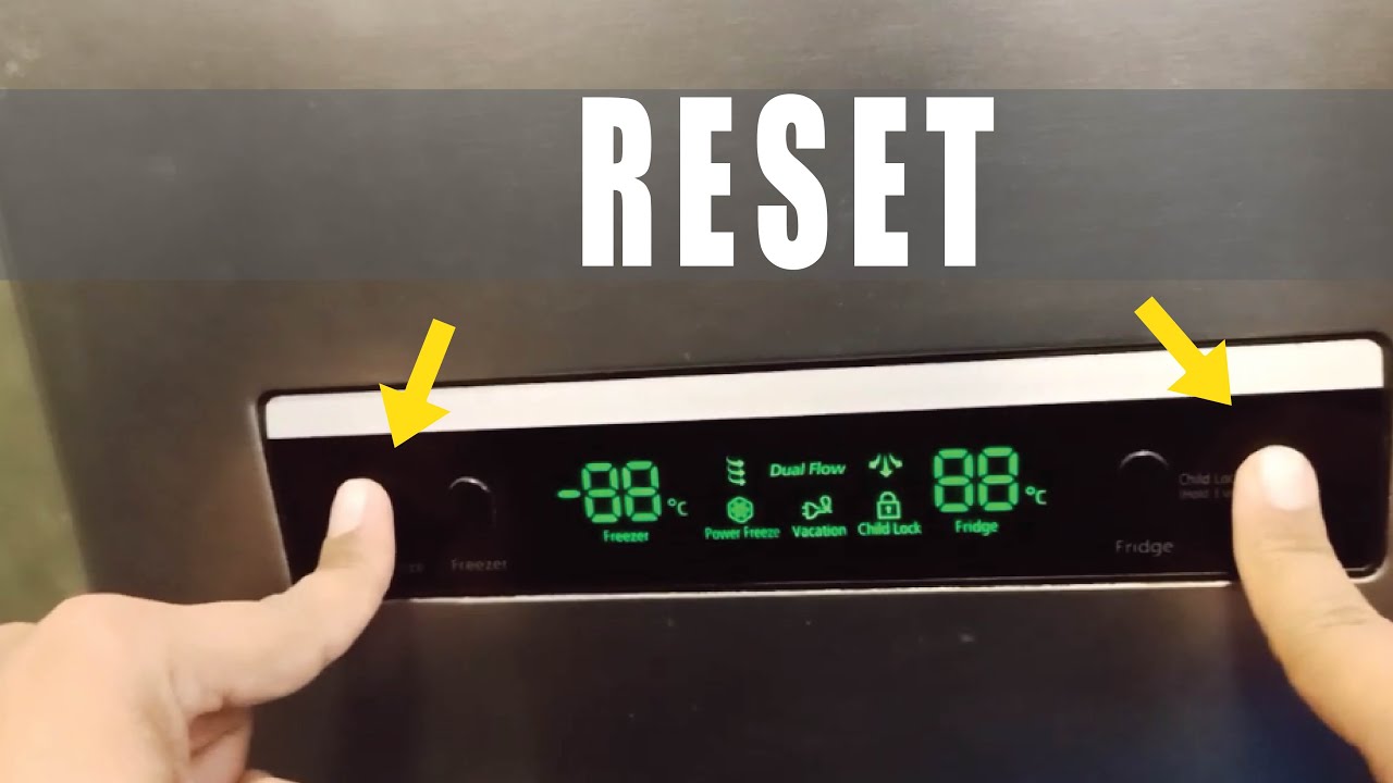 How Do You Reset A Samsung 88 88 Refrigerator